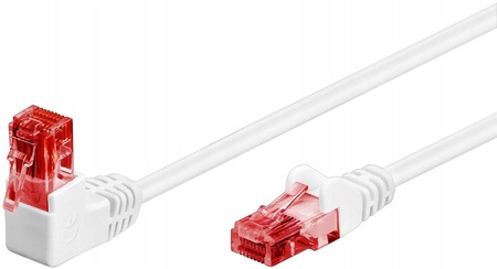 Kabel Lan Patchcord Cat 6 U/utp 1x90 Biały 3m