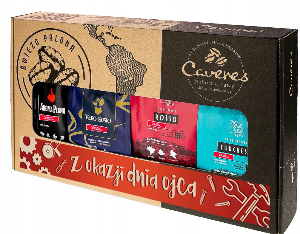 Zestaw kaw mielonych Wyjątkowy dla Taty, Dzień Ojca 1kg palarnia