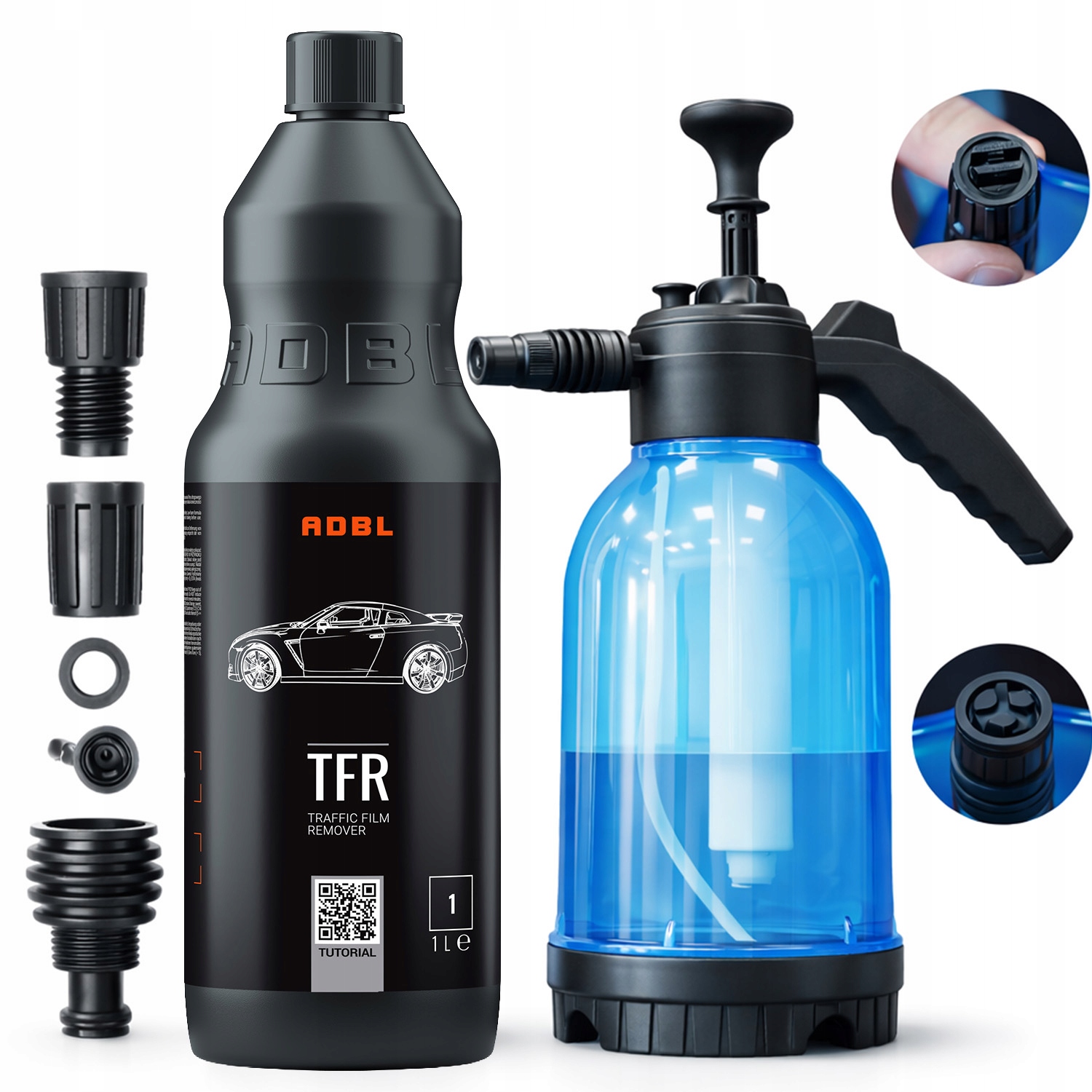 Zestaw Pianownica Ręczna 2L Adbl Tfr Traffic Film Remover Mycie Wstępne