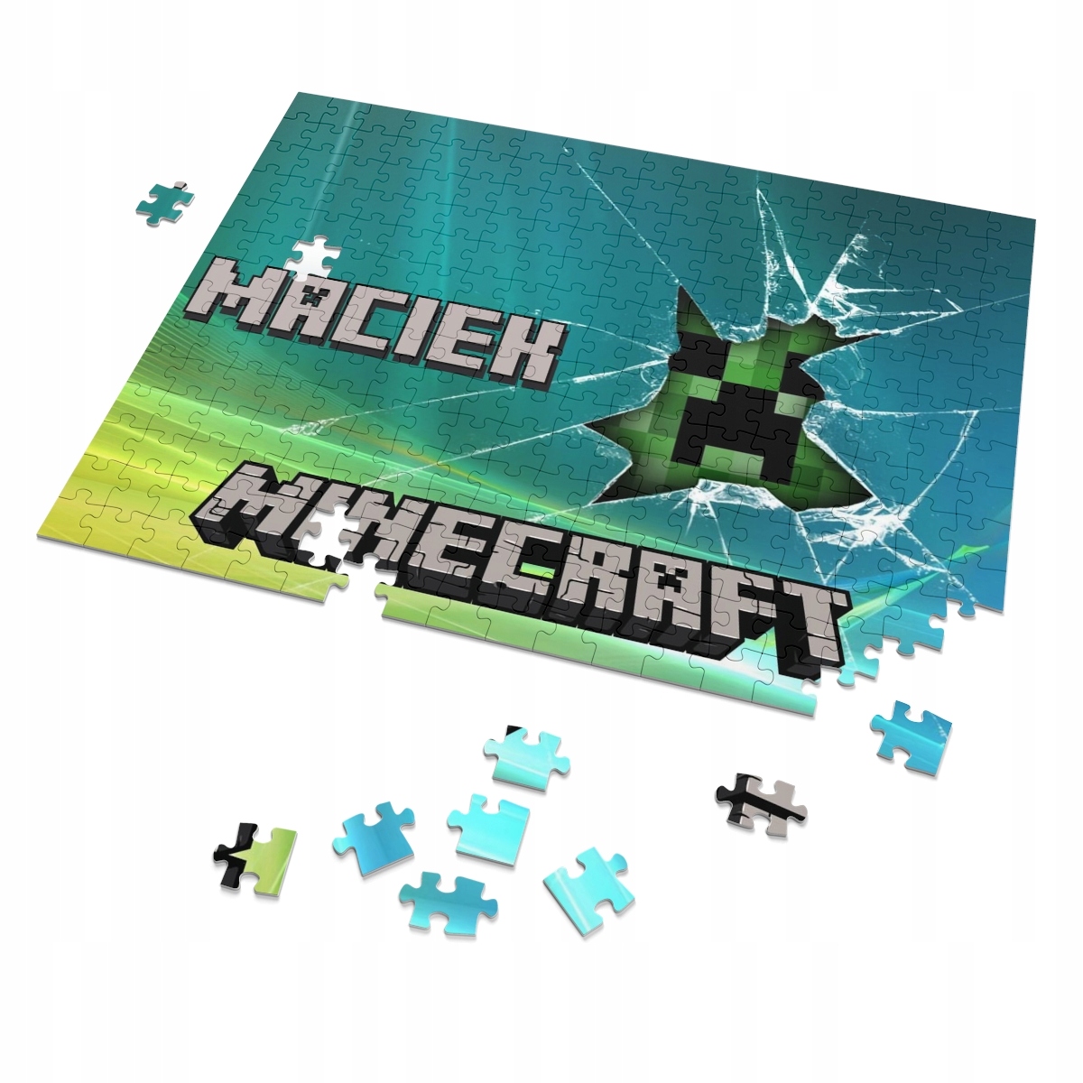 

Puzzle Imię pudełko Minecraft A3 252el
