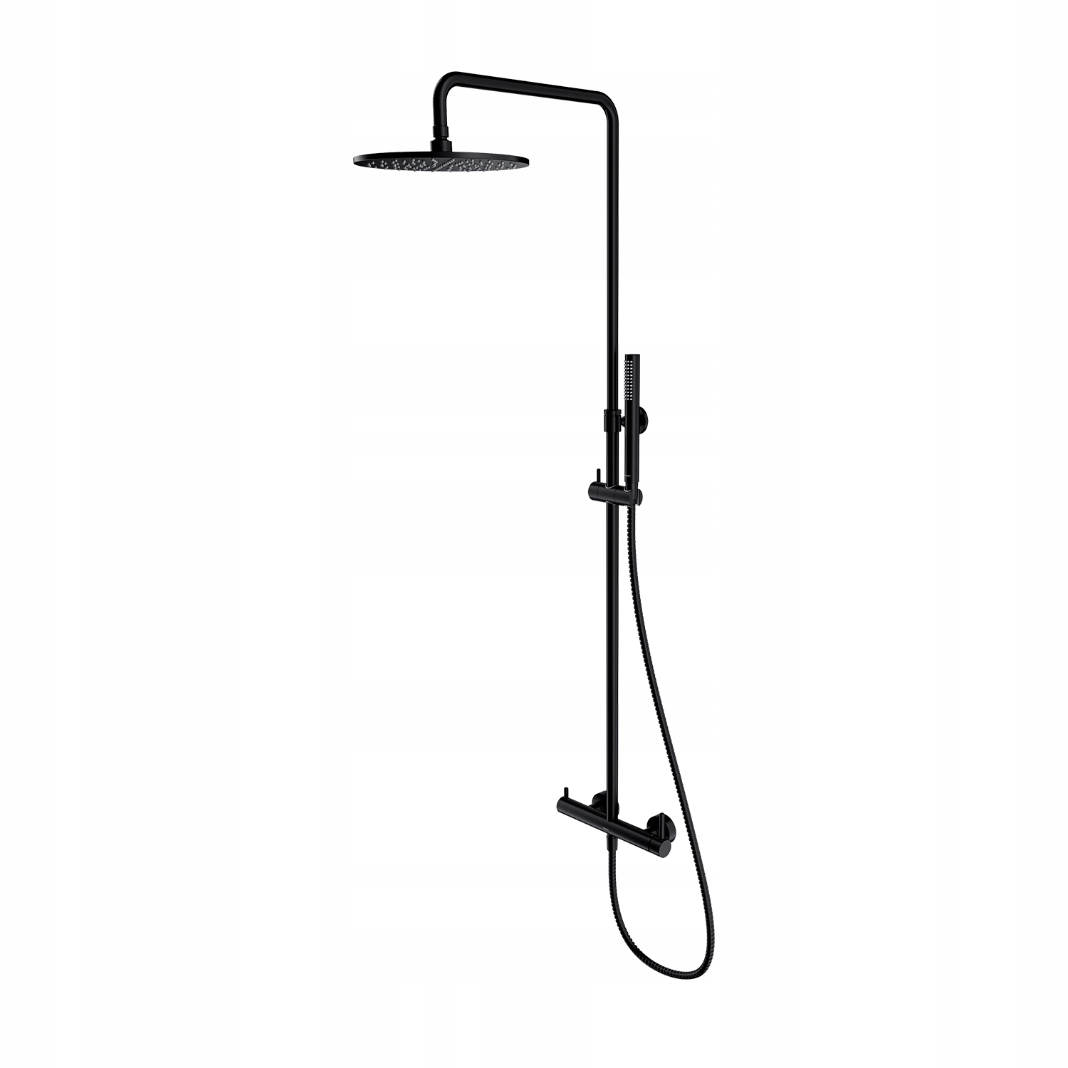 Sprchový Stĺp S Nástennou Batériou Čierny Omnires