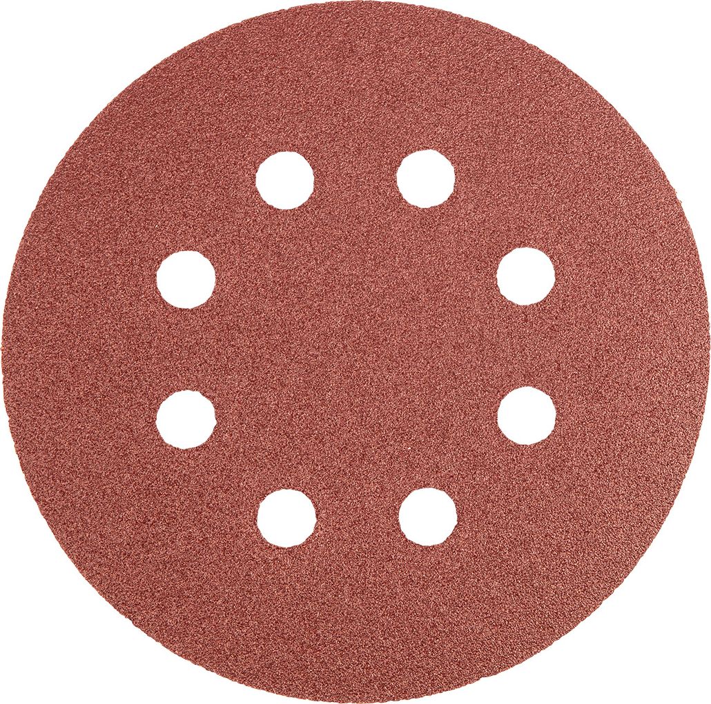 Graphite Krążki ścierne (Krążki ścierne 125 mm, K120, 5 szt., z 8 otworami)