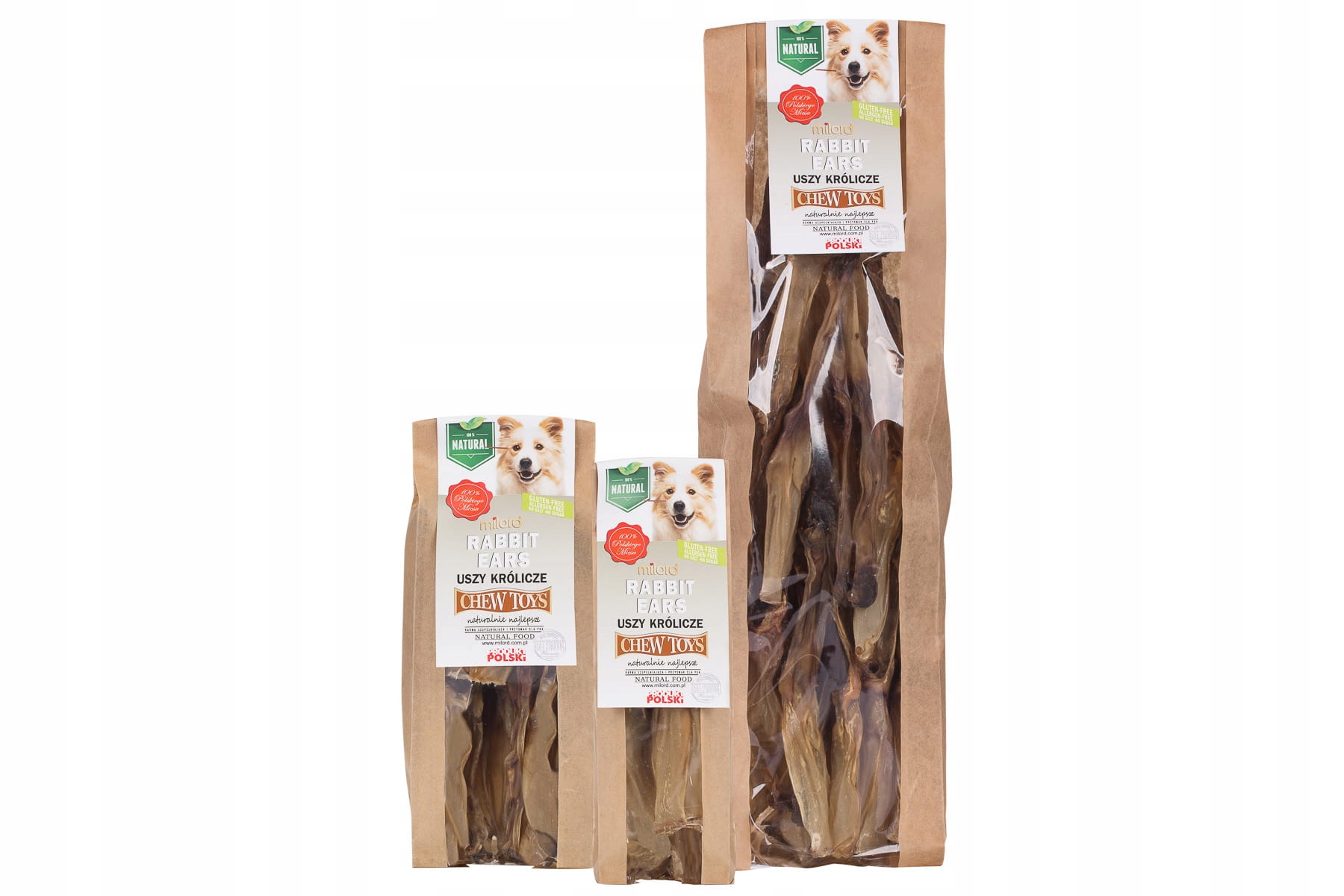 Levně Králičí uši bez srsti Milord – 400 g