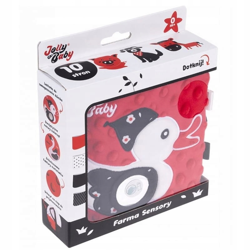 

Jolly Baby Farma Książeczka Sensoryczna Pol-ang 0+