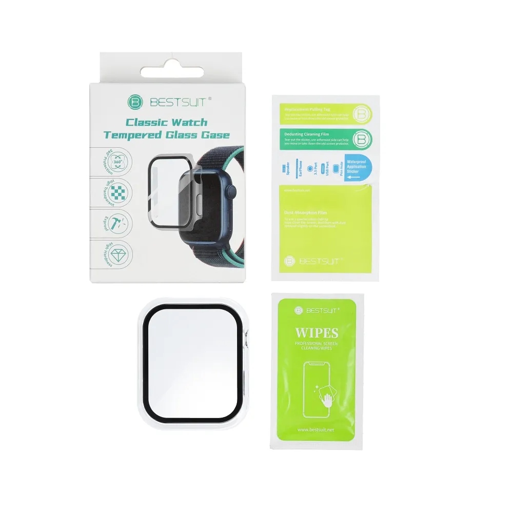 Futerał ochronny ze szkłem Bestsuit Flexible do Apple Watch 10/11 42mm tr