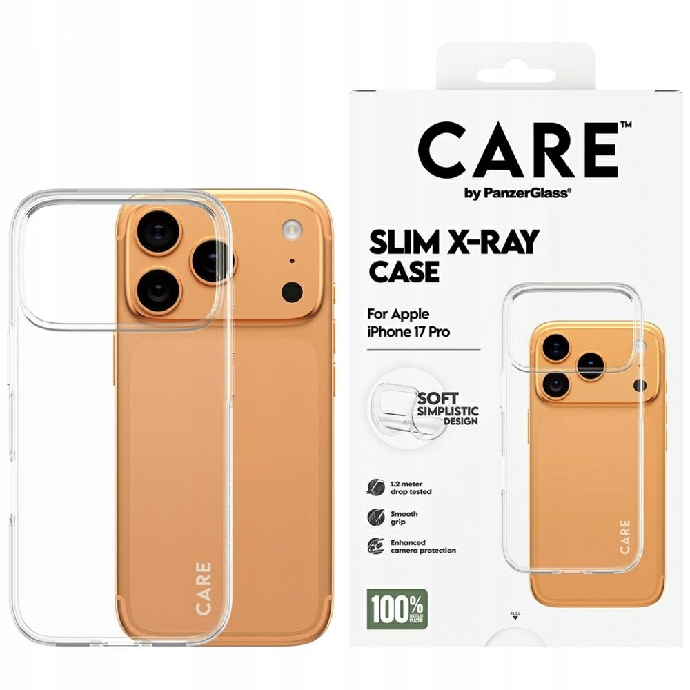 Etui Care by PanzerGlass Fashionable X- Ray Soft Basic na iPhone 17 Pro
