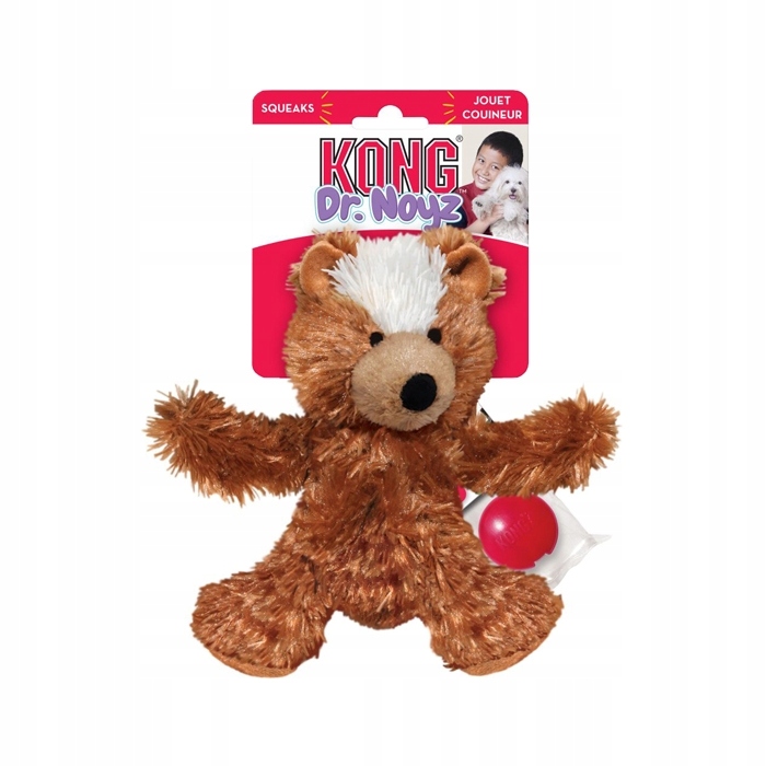 

Kong Teddy Bear Pluszowy miś z piszczałką M