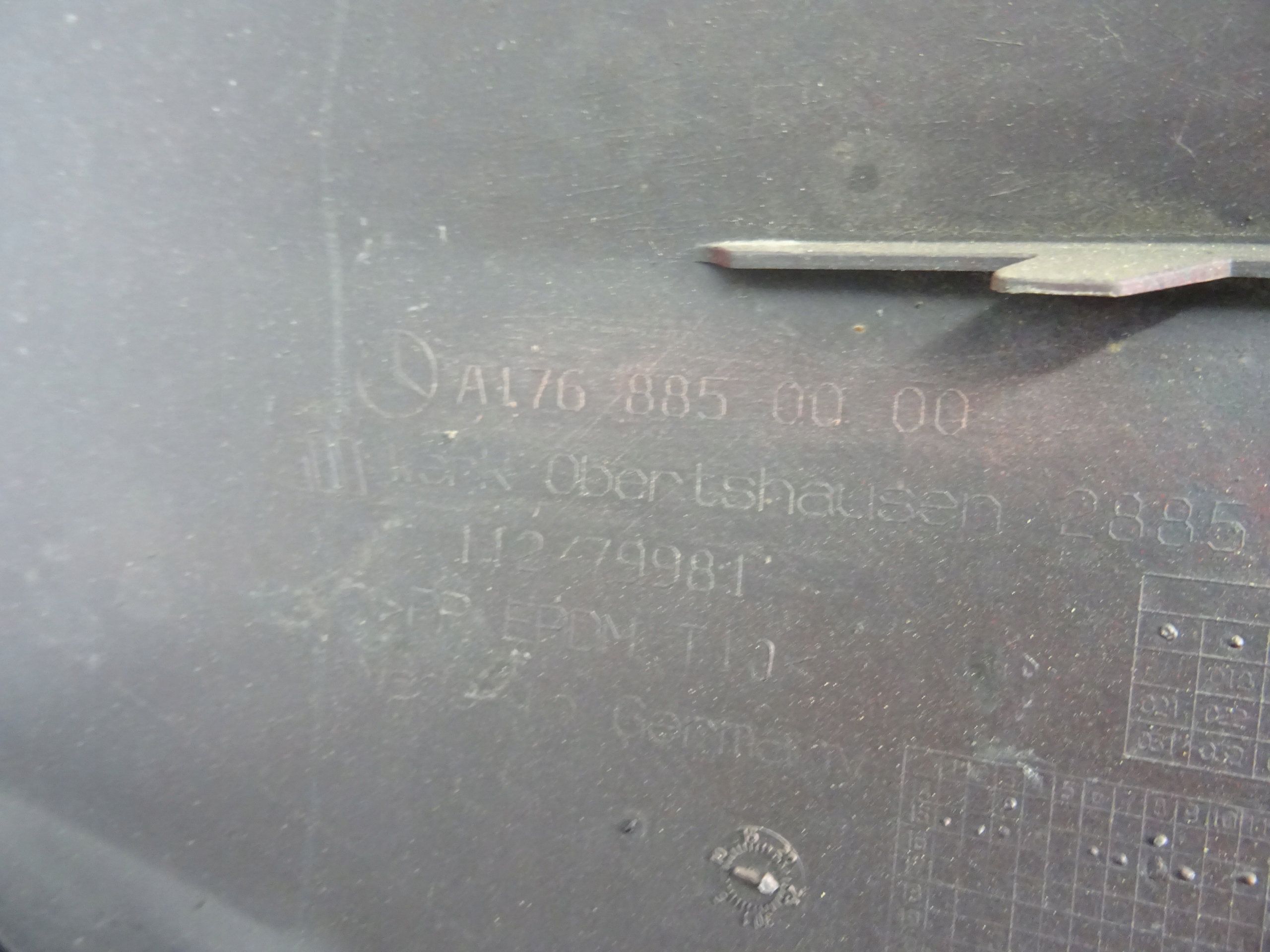 MERCEDES A-KLASA 176 bumper rear part rear