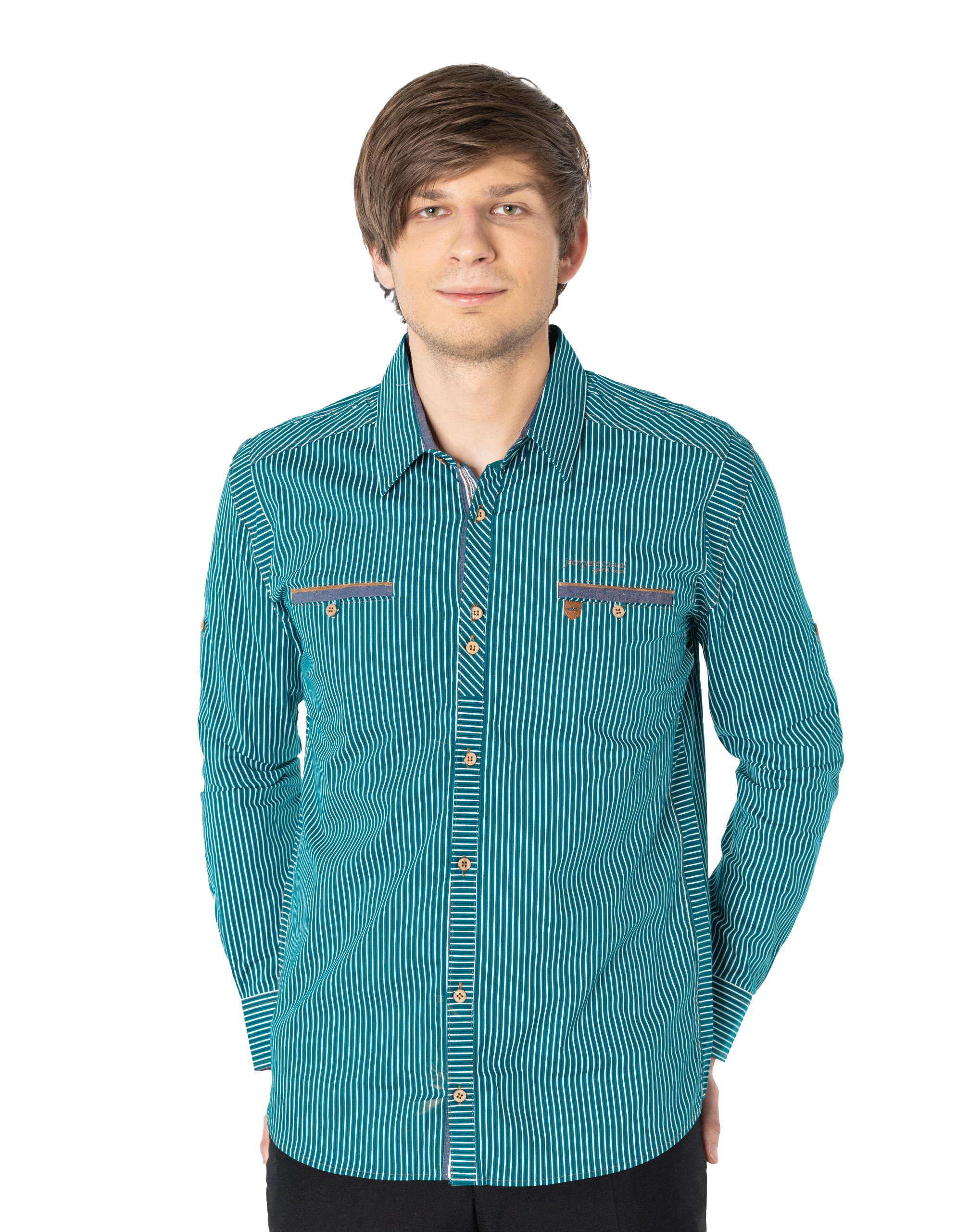 

Koszula Męska Bawełniana Długi Rękaw 6509-1 r XL