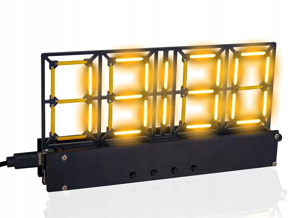 Velké 4-bitové Led diody, budík, datum samostatného pájení