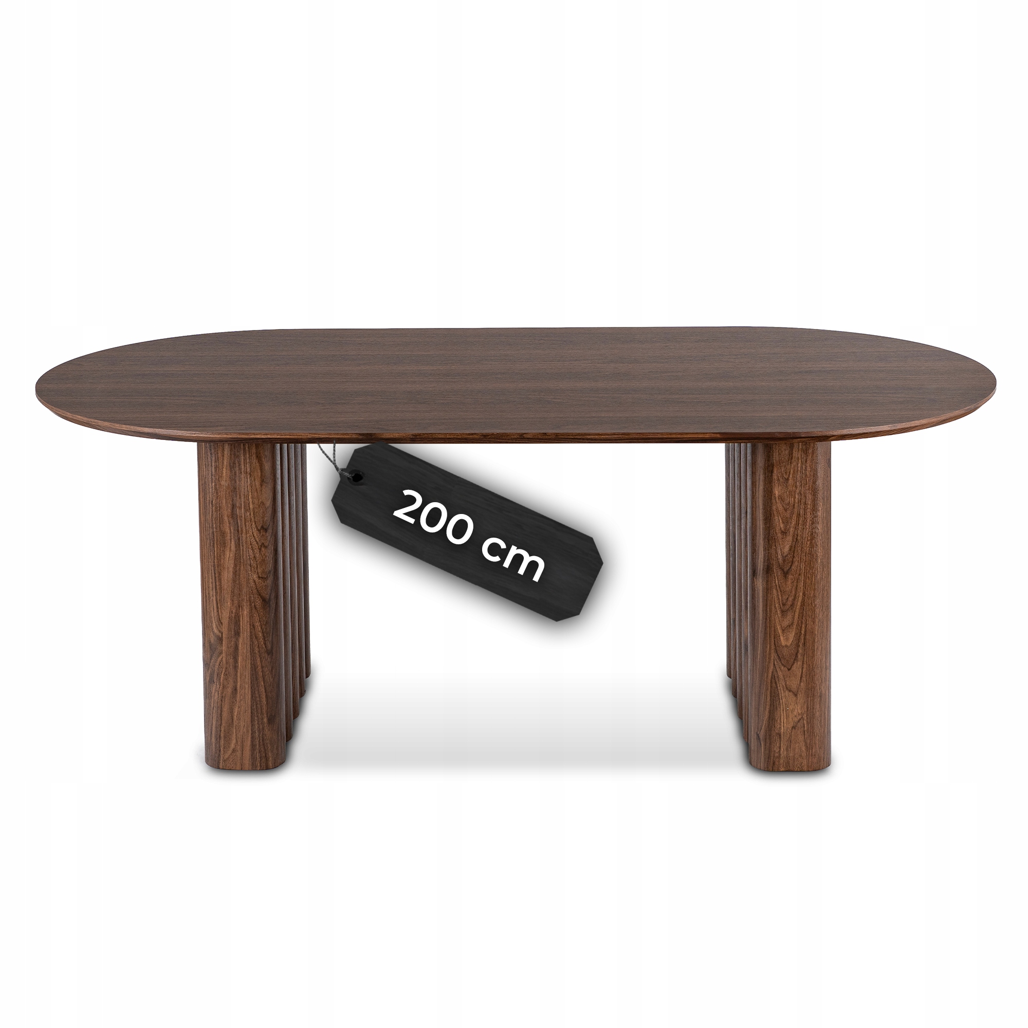 Kuchyňský stůl Oválný ořech pro jídelnu v obývacím pokoji Dario 200