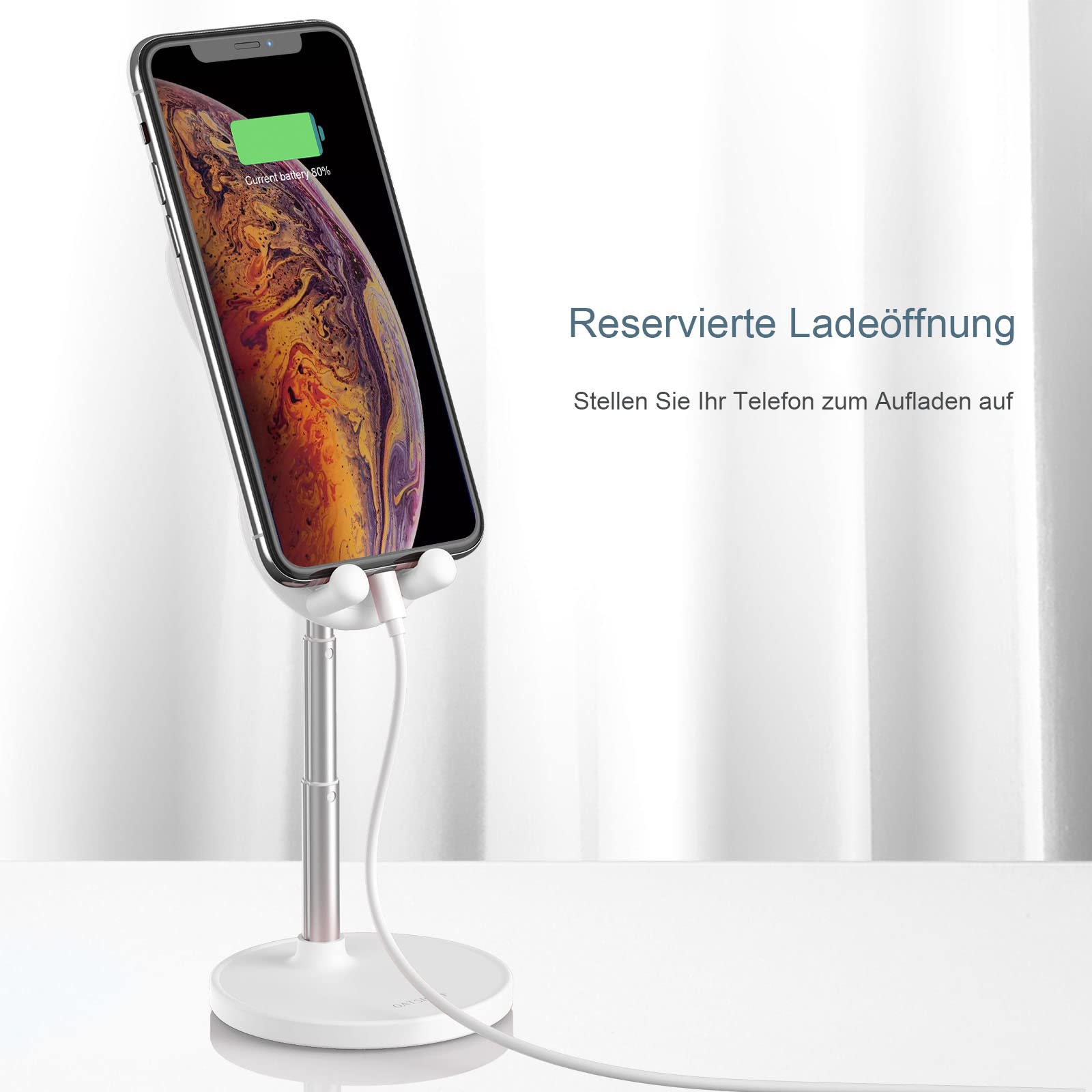 NEDIEA Uroczy Stojak Na Telefon Regulowany Uchwyt Na Telefon I Tablet — miniatura 5