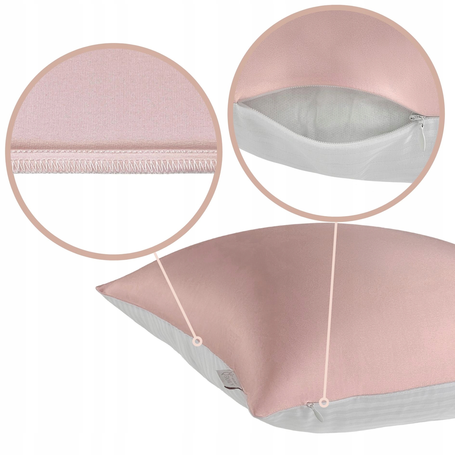 Poszewka Jedwabna 40x60 z Bawełną, Naturalny Jedwab Morwowy, Szyte w Polsce Kod producenta Poszewka Jedwabna Złota 40x60 z Bawełną