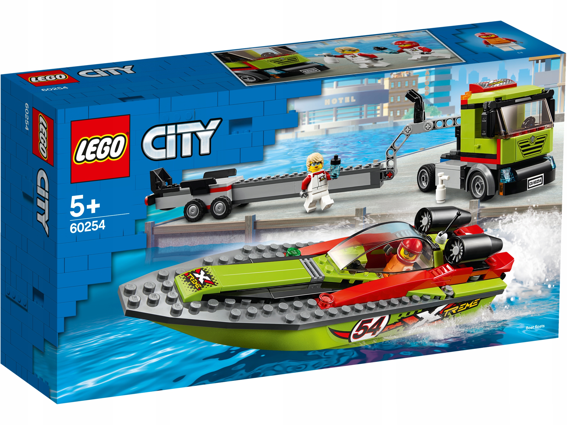 

Lego City Transporter łodzi wyścigowej 60254