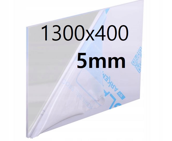 Plexi /plexi Plexi Plexa Bezbarvá na míru 1300x400x5 mm Akrylová Deska