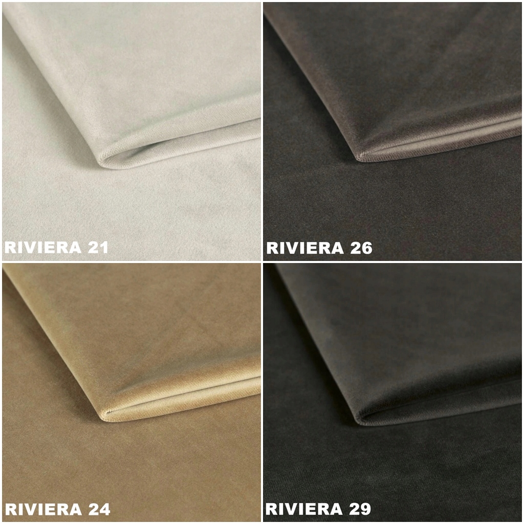 RIVIERA WELWET VELVET TKANINA OBICIOWA MEBLOWA PLUSZ WELUR AKSAMIT 50 KOLOR Kod producenta TKANINA MEBLOWA RIVIERA VELVET 40 kolorów