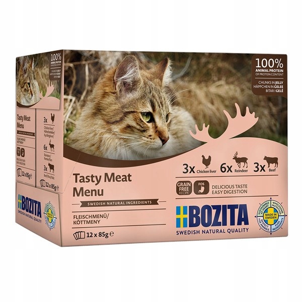 Levně Bozita kočka Multibox mix maso želé 12x85 g