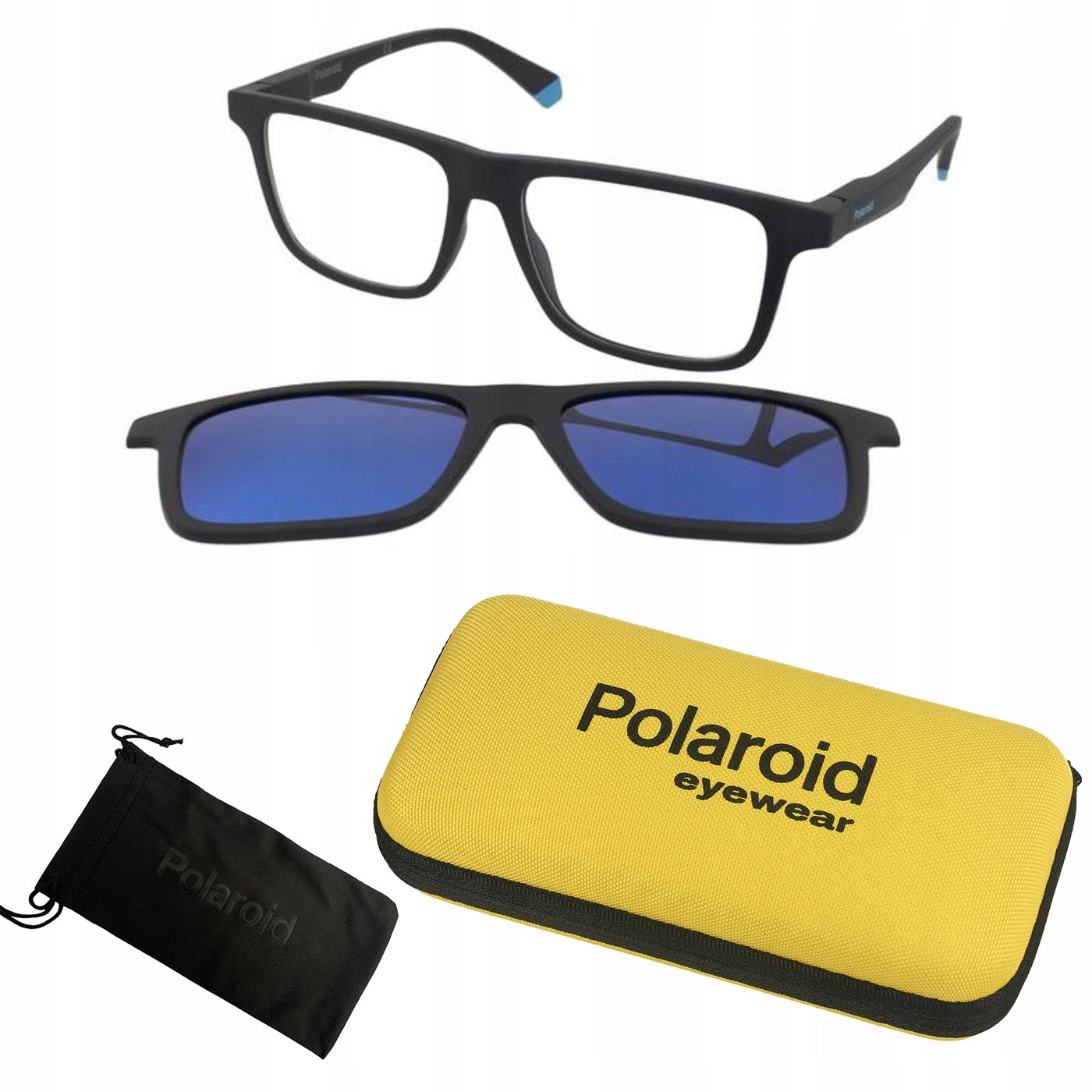 Polaroid Pld 2131/CS 555X Okulary korekcyjne z nakładką przeciwsłoneczną
