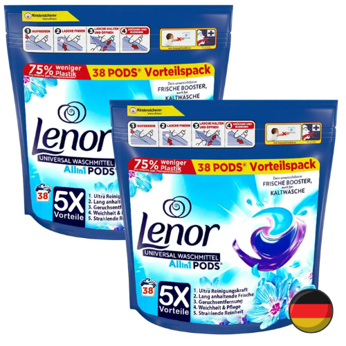 Lenor Aprilfrisch Uniwersalne Kapsułki do Prania All in One 76 szt. De