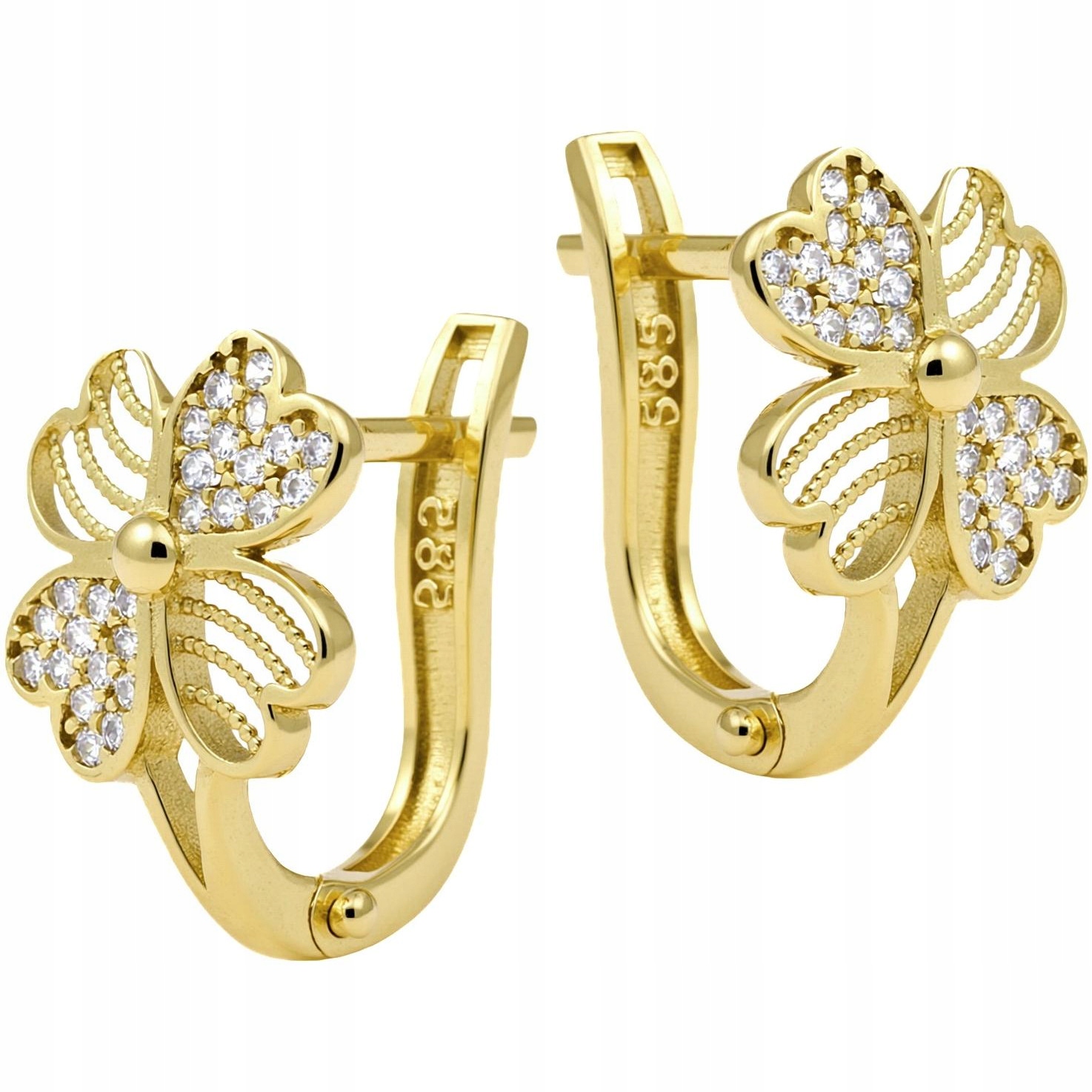 Náušnice čtyřlístek