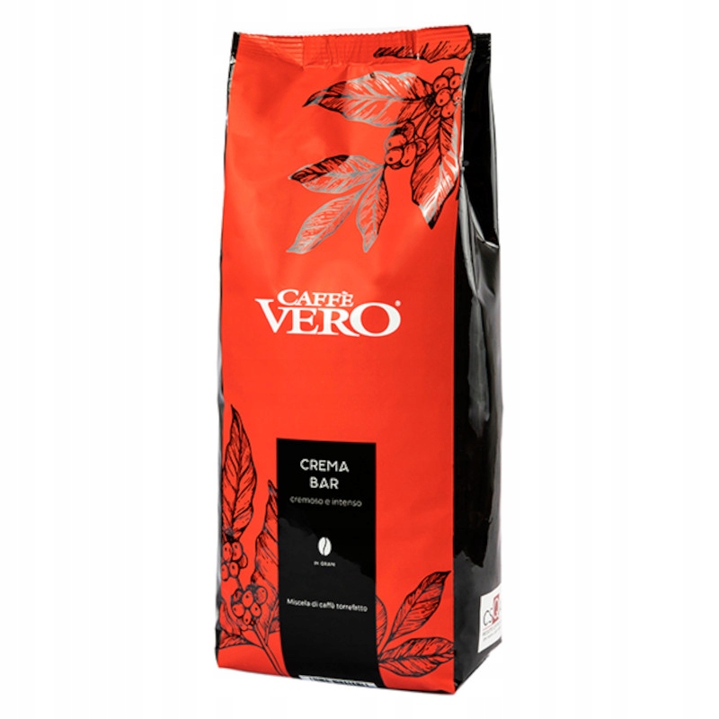 Levně Caffe Vero Crema Bar káva 1 kg Dovoz Itálie