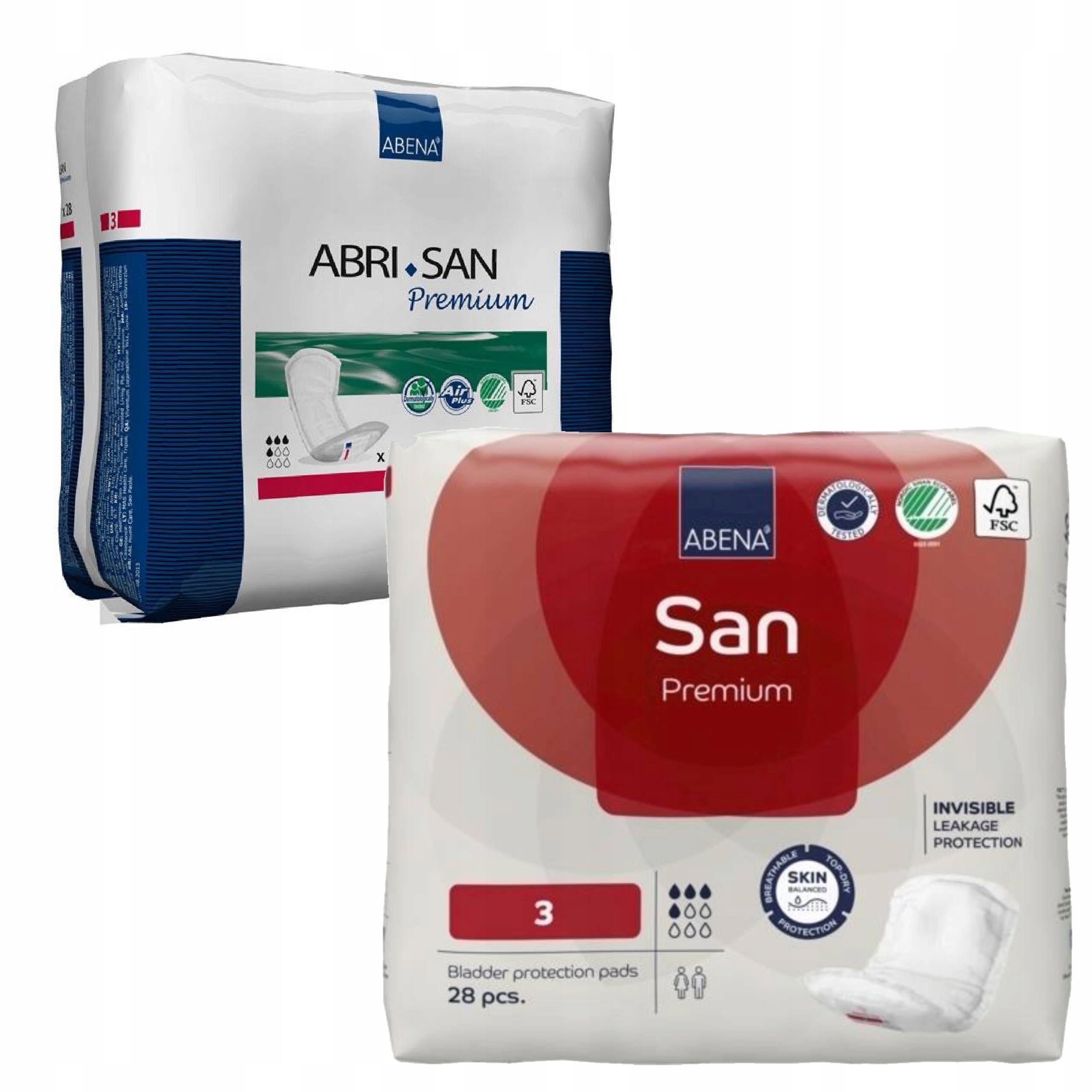 PODKŁADY POPORODOWE CHŁONNE ODDYCHAJACE ABENA SAN 3 28szt 500ml Klasa wyrobu medycznego I