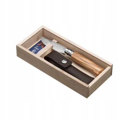 Opinel Nůž Luxury Olive 08 balení pouzdro