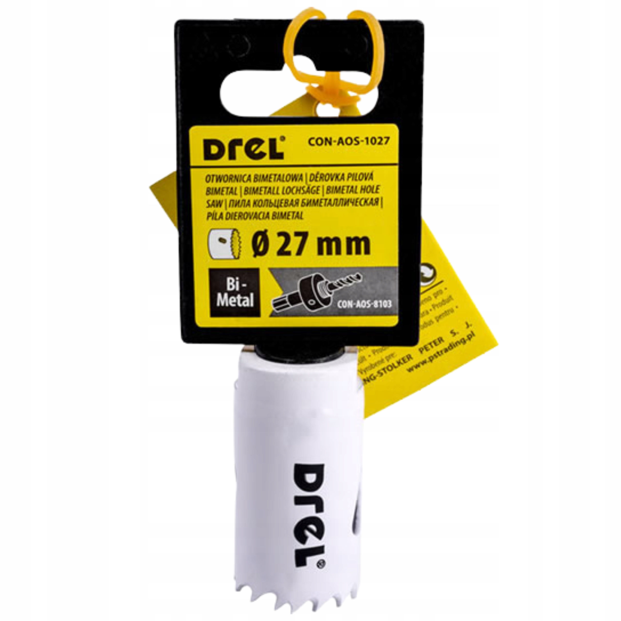 OTWORNICA KORONKA BIMETALOWA DO METALU DREWNA PLASTIKU 27 mm UNIWERSALNA Marka Drel