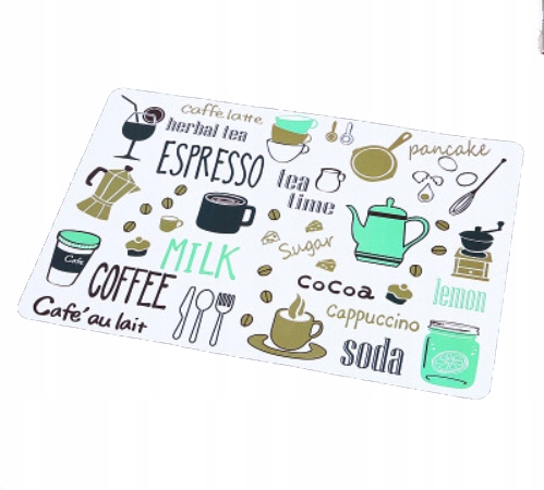 

Mata stołowa Podkładka Napisy Coffe Tea 40x28 cm