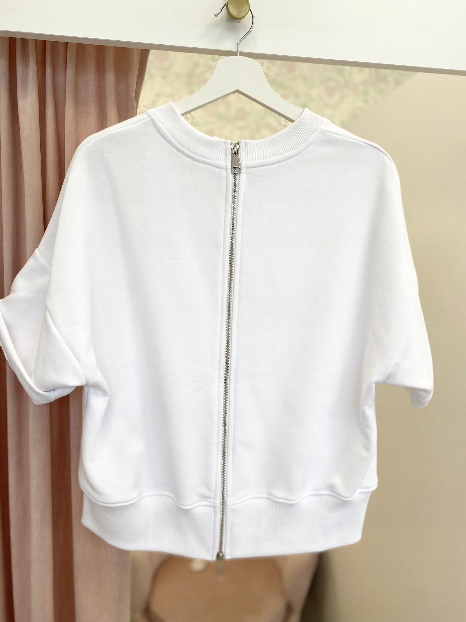 Bluza Logo - By o la la...! S Beżowy Rozmiar S