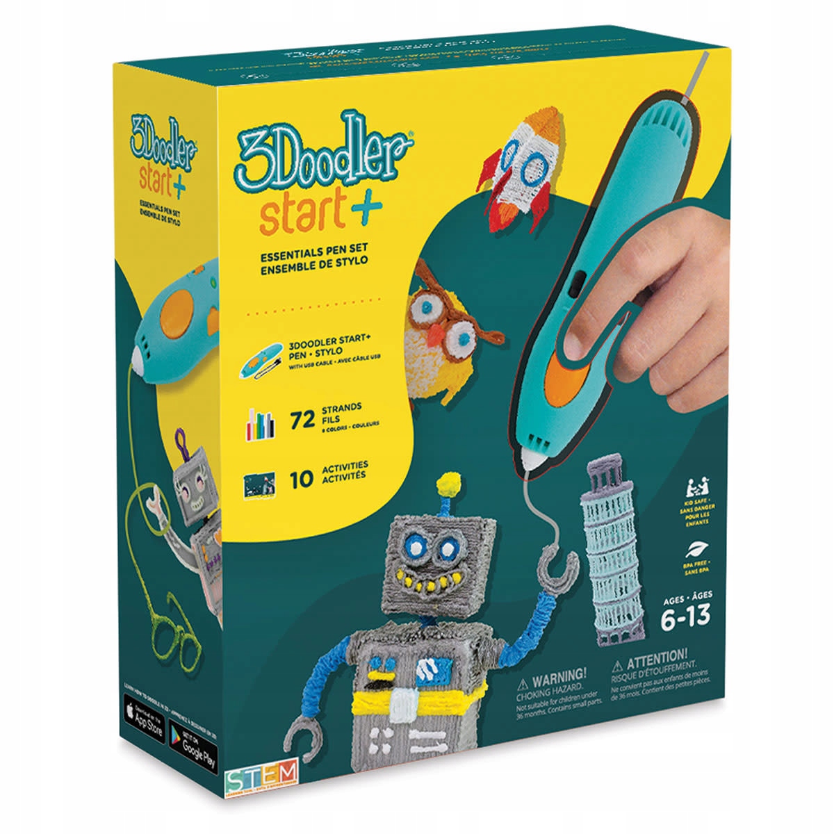 3DOODLER Długopis 3D Start Plus Splus Projekty 3D Zestaw Do Druku Dzieci
