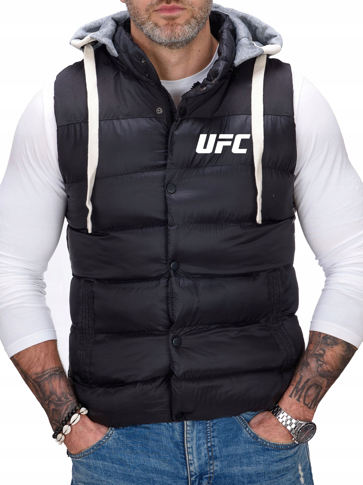 Pánská Bunda Bez Rukávů S Rukávy Ufc M