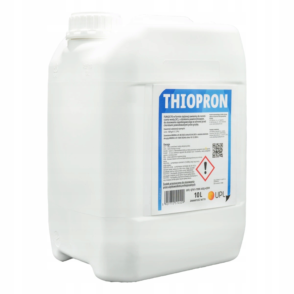 Środek Grzybobójczy I Roztoczobójczy Thiopron 10 L Mikronizowana Siarka