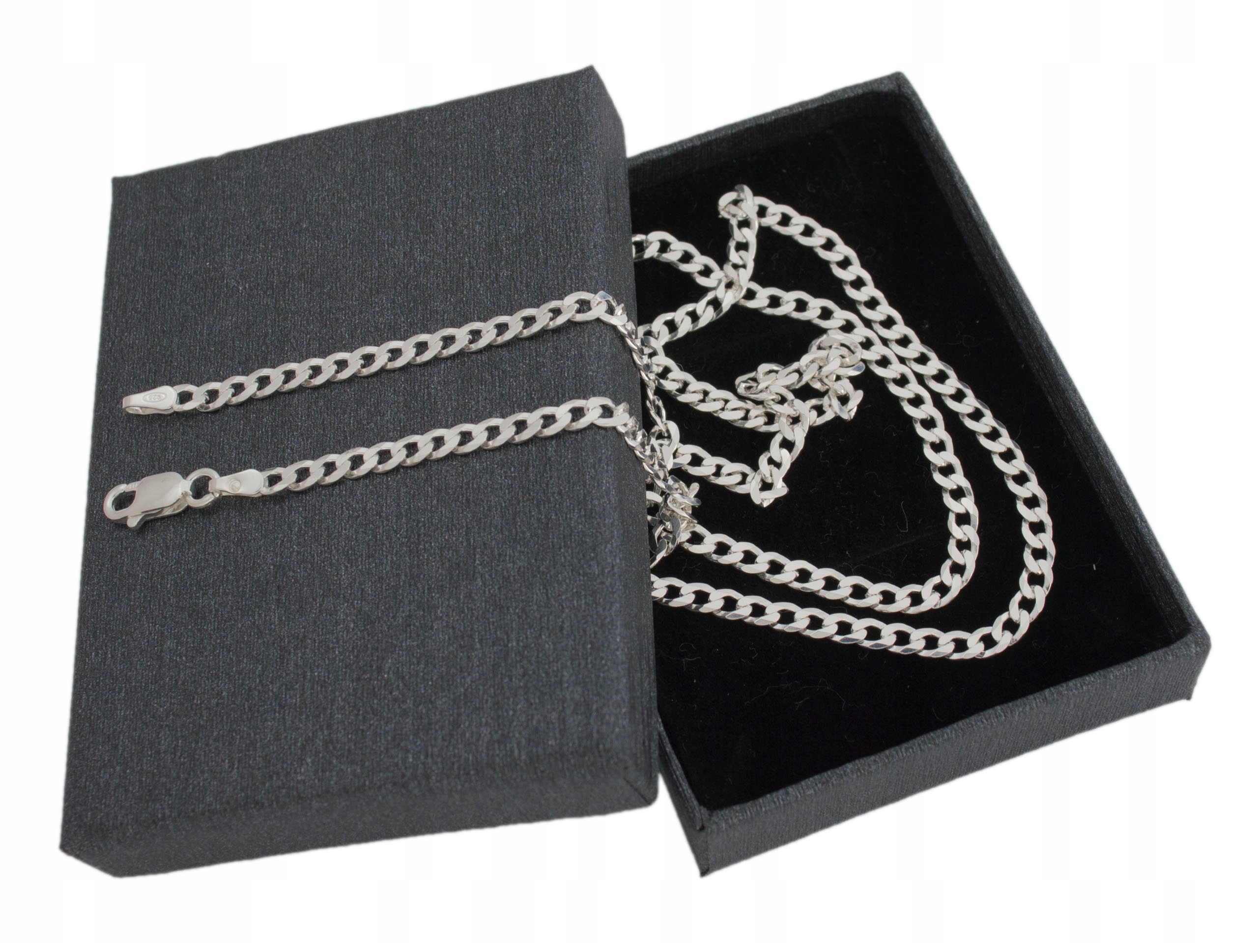 

Pancerka 3mm - srebrny łańcuszek męski 50cm