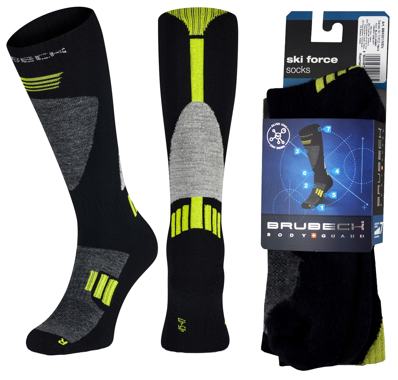 

Męskie Skarpetki Narciarskie Brubeck Wełna 45-47