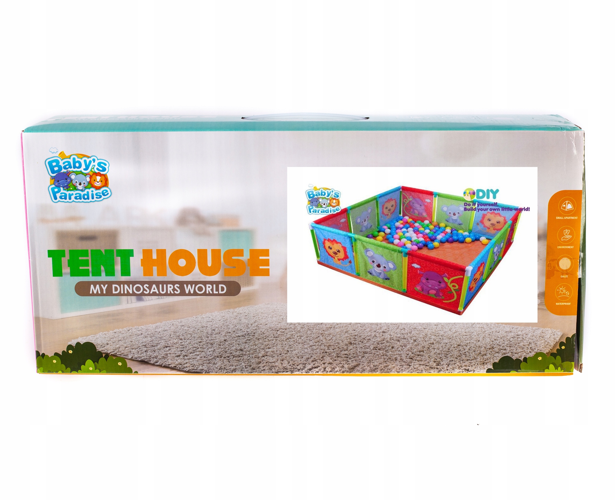 

Kojec Dla Dzieci Basen Plac Zabaw 115x115x40 CM