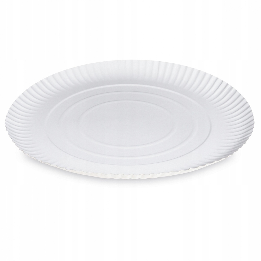 

Talerz papierowy biały 35cm 100 sztuk talerze Eko