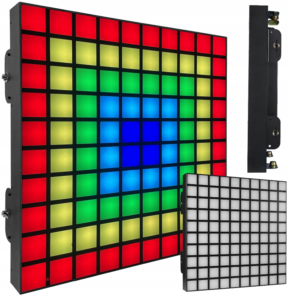 EFEKT ŚWIETLNY LED OŚWIETLENIE KLUBOWE DYSKOTEKOWE DJ NA IMPREZĘ RGB PANEL