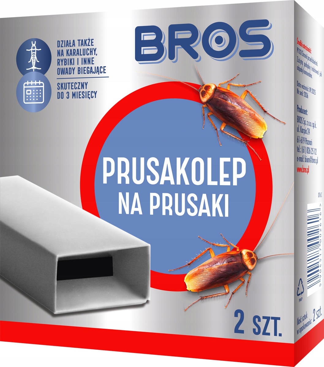 

Bros Pułapka Lep Na Prusaki Karaluchy Rybiki 2-PAK