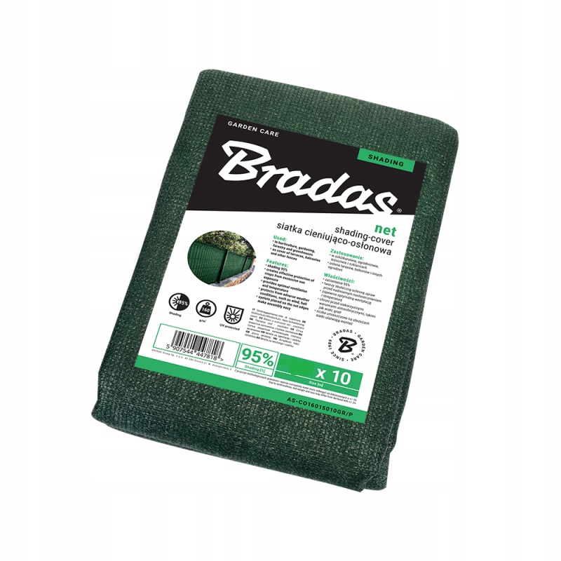 Siatka Cieniująca Maskująca Ogrodzenie 2x10m 95% 160g/m² płot ogrodzenie