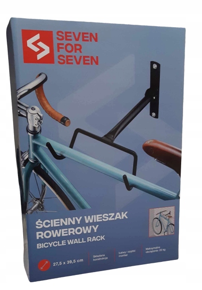 ŚCIENNY WIESZAK ROWEROWY SEVEN FOR SEVEN CZARNY