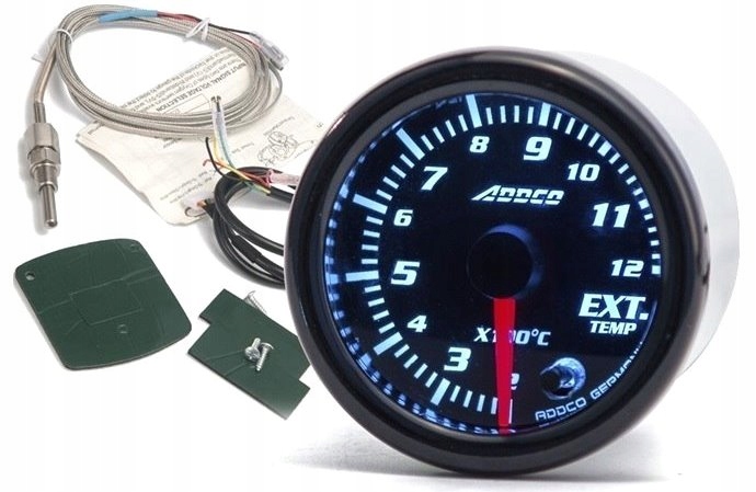 EGT ZEGAR ADDCO 52mm WSKAŹNIK TEMPERATURY SPALIN
