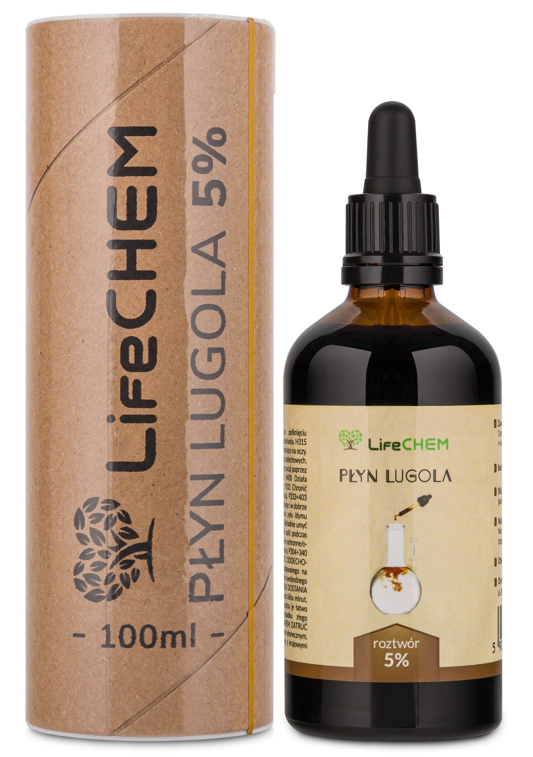 

Płyn Lugola 5% 100ml - Jod Czysty Czda - LifeCHEM