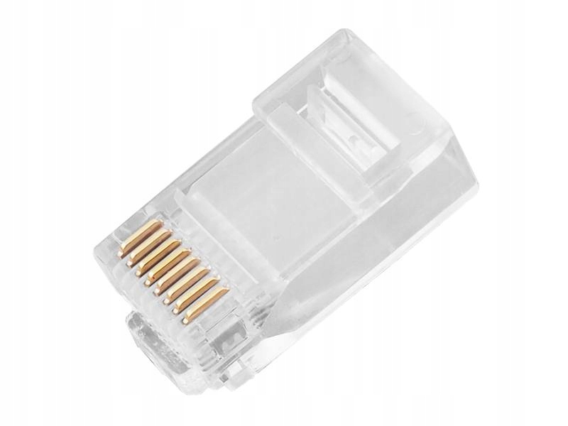 

10 szt Wtyk RJ45 Kat6 Pass Through przelotowe 8P8C