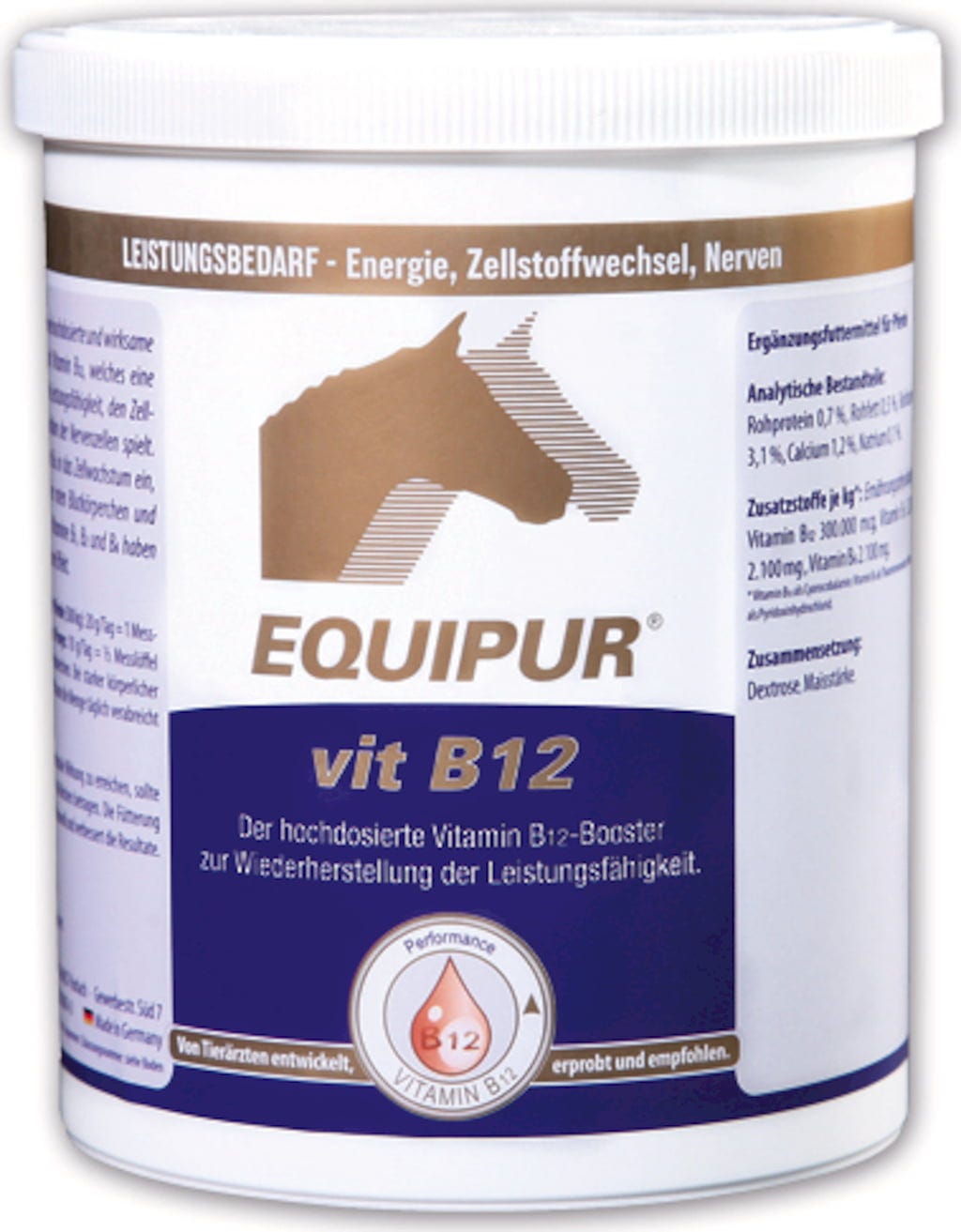 Equipur Vit B12 – wsparcie układu nerwowego dla koni horse 1kg