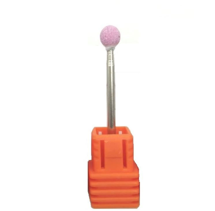 slay RÓŻOWY FREZ KULKA 5mm DO SKÓREK piaskowy 5 mm