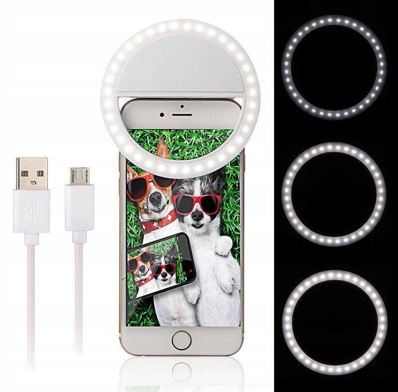 Lampa Pierscieniowa LED RING Do Telefonu Selfie Model NO-1001410