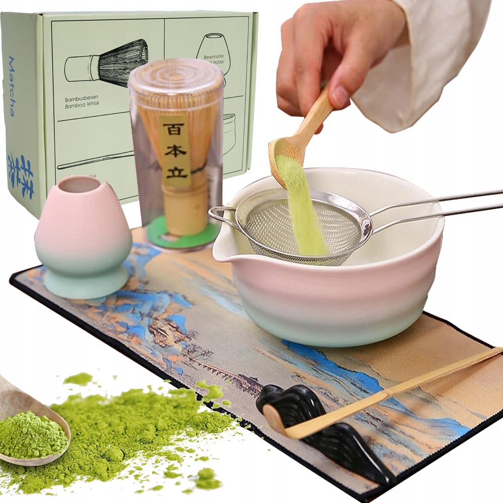 Levně Sada Na Matchu S Metlou Na Matchu – Dárek Pro Milovníky Čaje 8KS