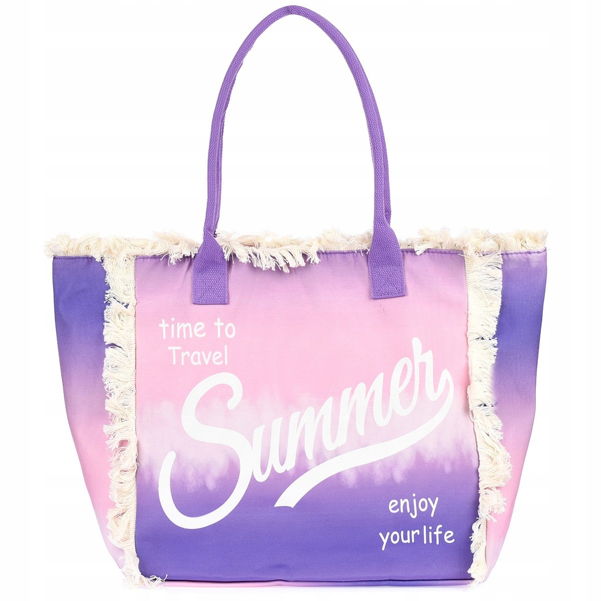 TORBA DAMSKA NA RAMIĘ PLAŻĘ LATO PLAŻOWA DUŻA LEKKA POJEMNA A4