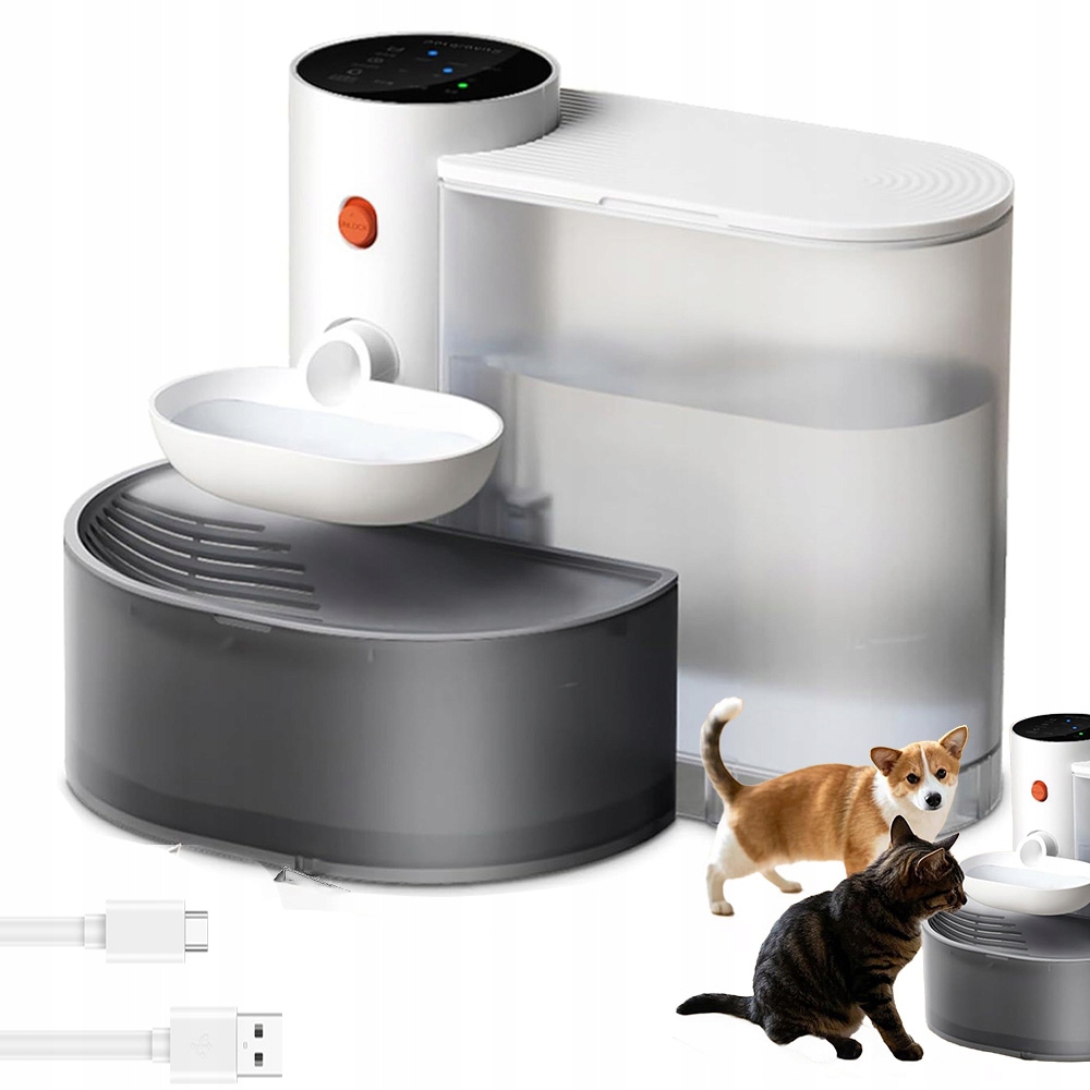 Levně Napáječka Fontána Pro Kočky Psa Automatická Miska Napáječka 3 L Velká Kapacita